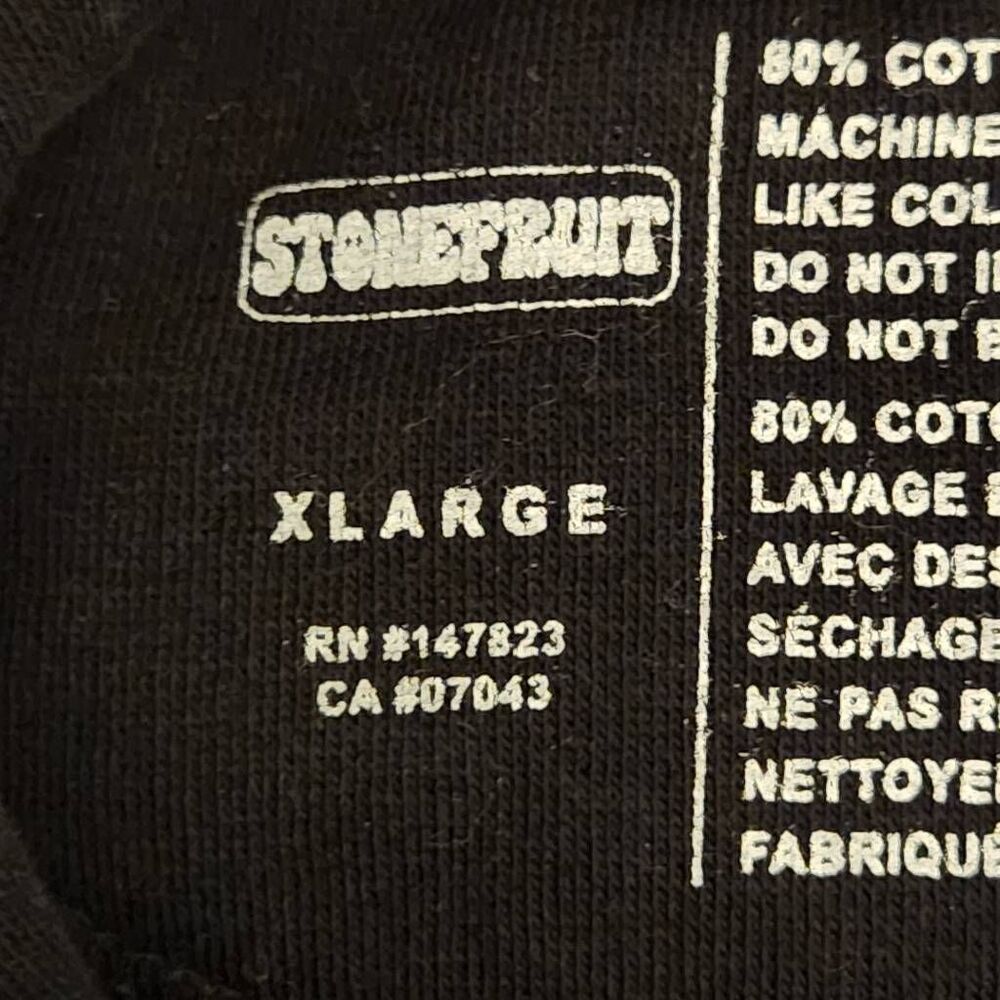Stonefruit Be Real With How You Feel hoodie black XL - Picture 6 of 7